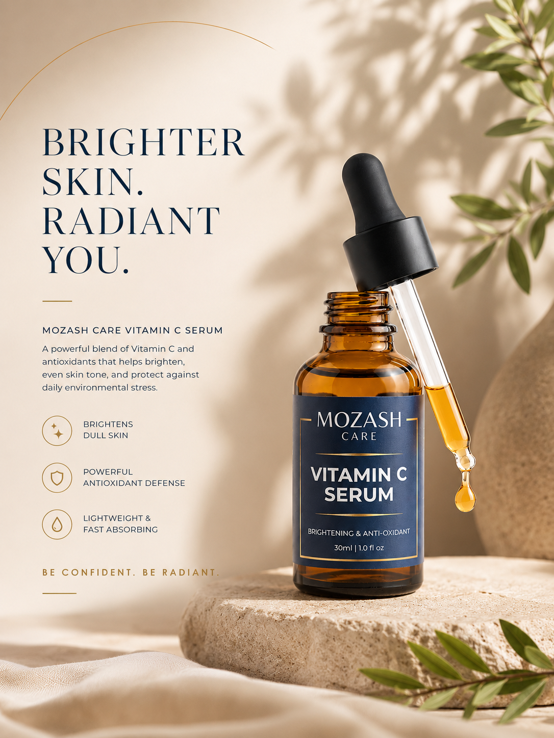 MOZASH CARE Vitamin C Serum — Glow Booster Formula